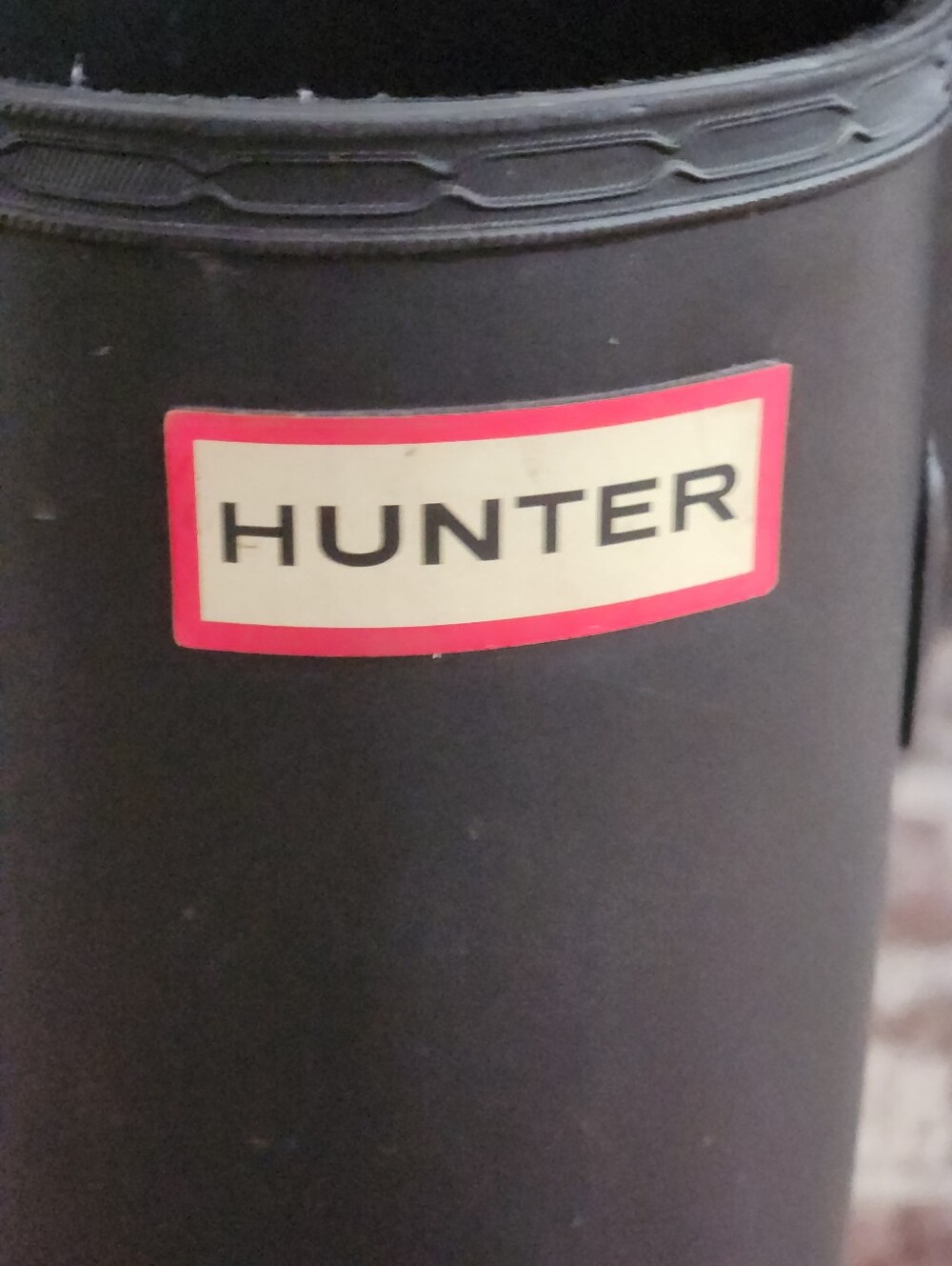 HUNTER Wellies Matt Black Riding Rain Boots - Picture 4 of 8